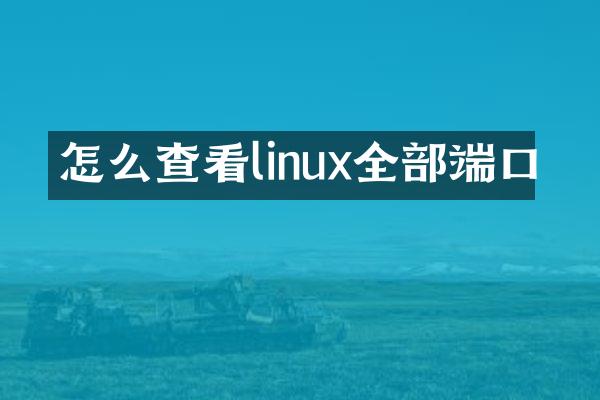 怎么查看linux全部端口