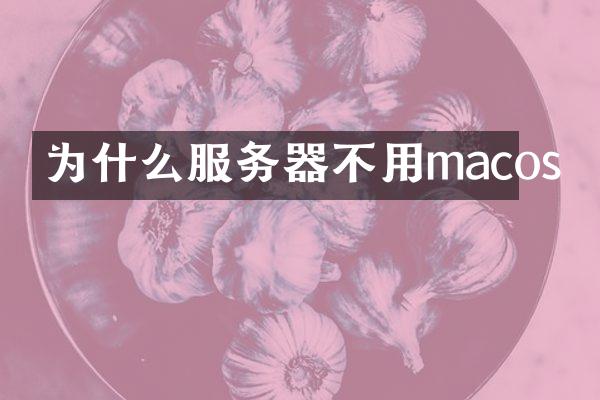 为什么服务器不用macos
