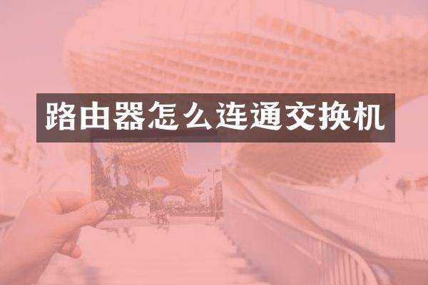 路由器怎么连通交换机