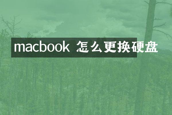 macbook 怎么更换硬盘