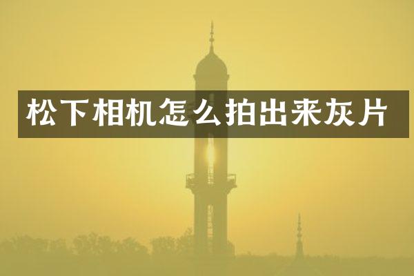 松下相机怎么拍出来灰片