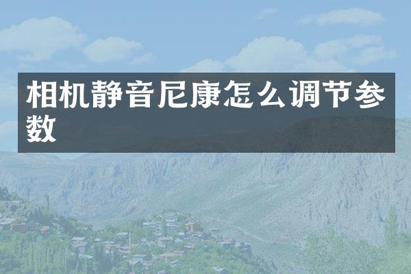 相机静音尼康怎么调节参数