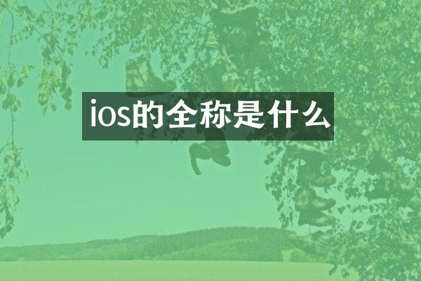 ios的全称是什么