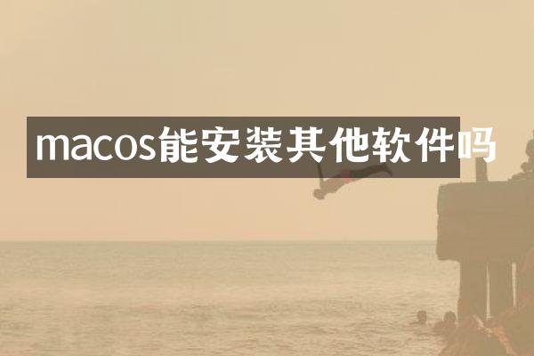 macos能安装其他软件吗