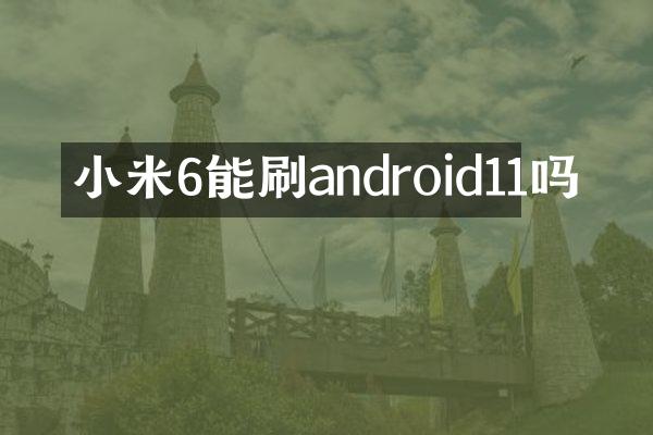 小米6能刷android11吗
