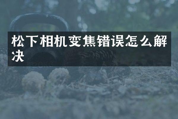 松下相机变焦错误怎么解决