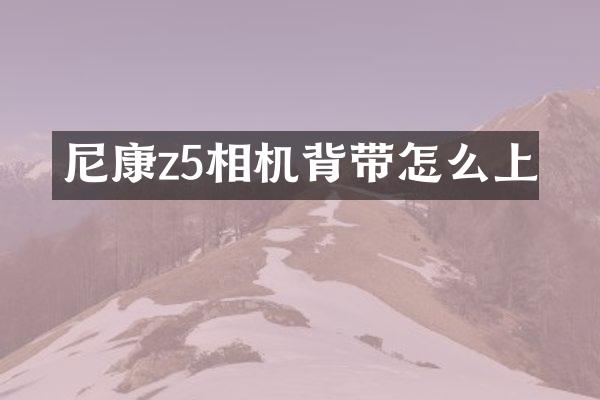尼康z5相机背带怎么上