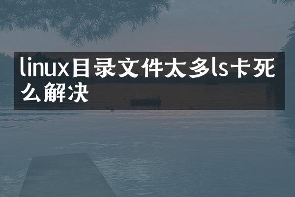 linux目录文件太多ls卡死怎么解决