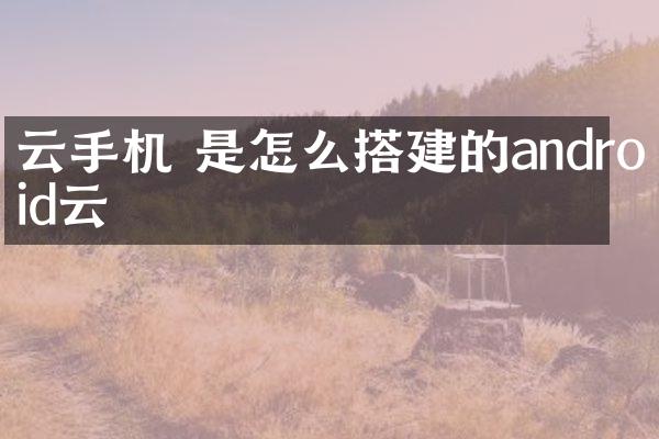 云手机 是怎么搭建的android云