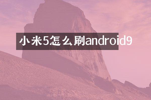 小米5怎么刷android9