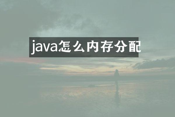 java怎么内存分配