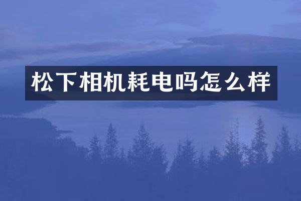 松下相机耗电吗怎么样