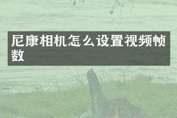 尼康相机怎么设置视频帧数