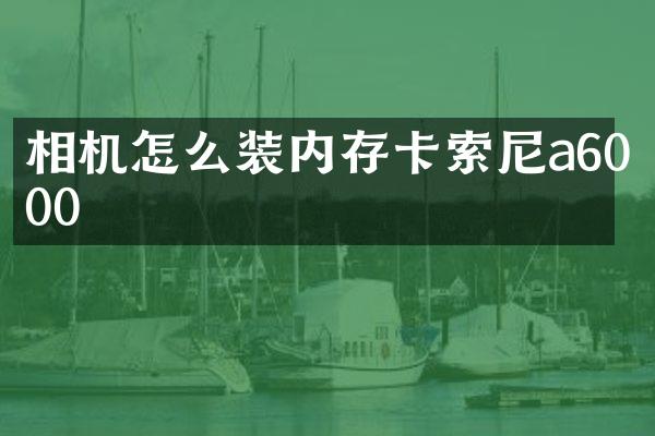 相机怎么装内存卡索尼a6000