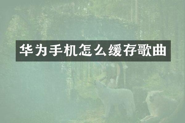 华为手机怎么缓存歌曲