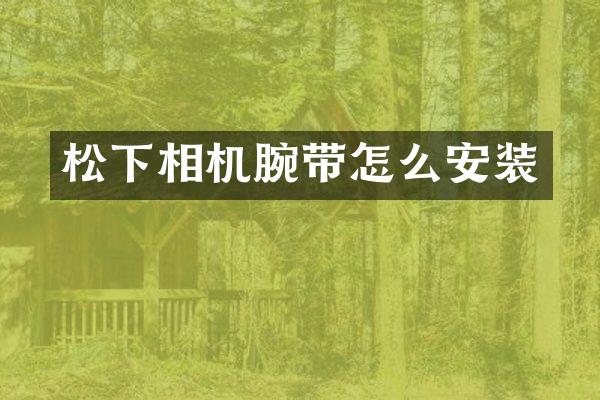 松下相机腕带怎么安装