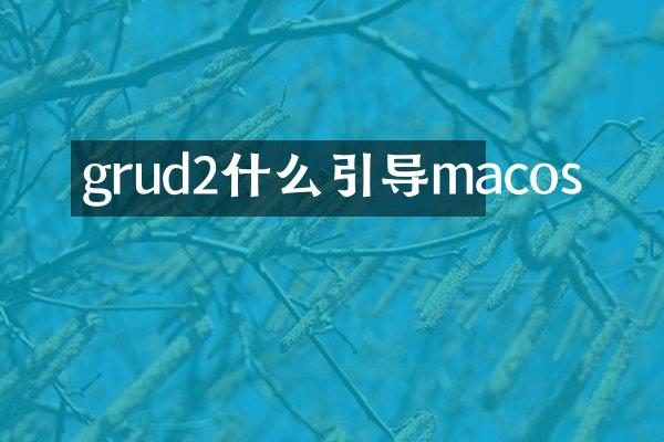 grud2什么引导macos