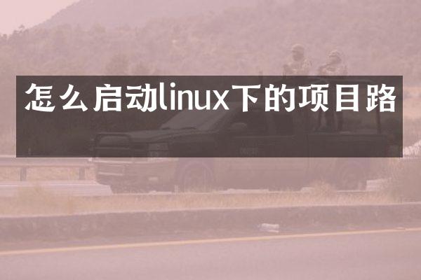 怎么启动linux下的项目路径