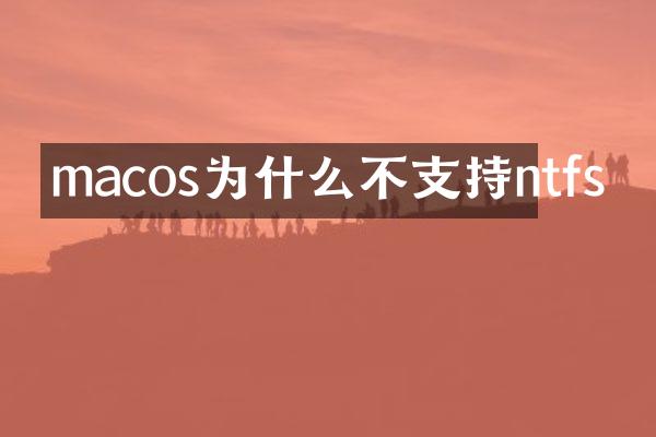macos为什么不支持ntfs