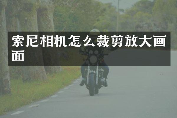 索尼相机怎么裁剪放大画面