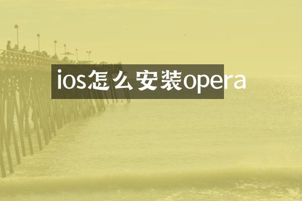 ios怎么安装opera