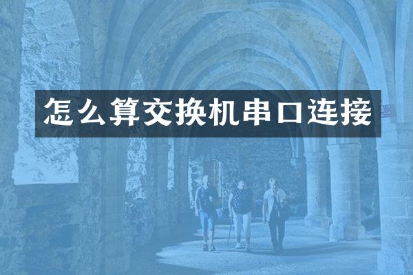 怎么算交换机串口连接