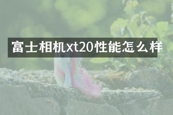 富士相机xt20性能怎么样
