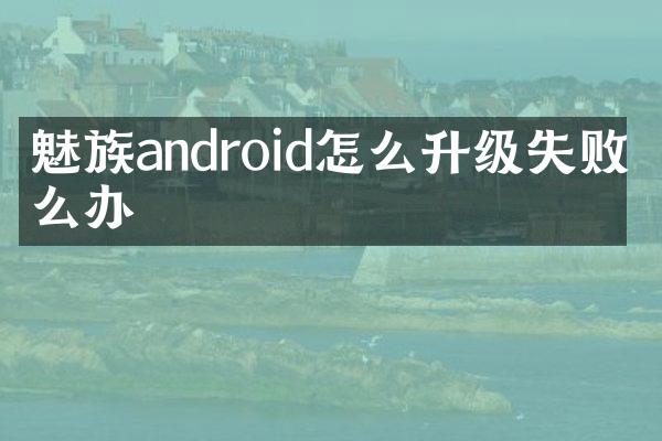 魅族android怎么升级失败怎么办