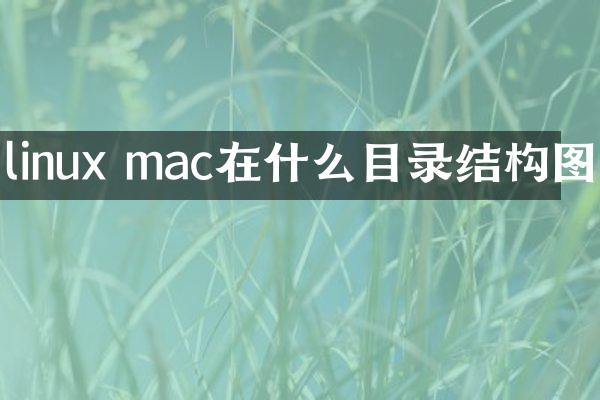linux mac在什么目录结构图