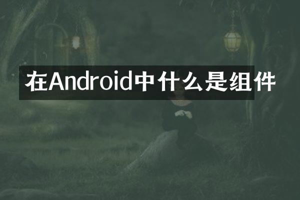 在Android中什么是组件