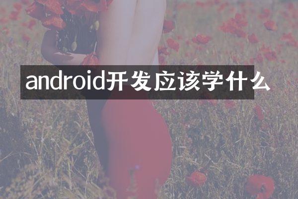 android开发应该学什么