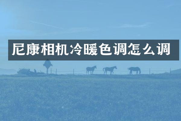 尼康相机冷暖色调怎么调