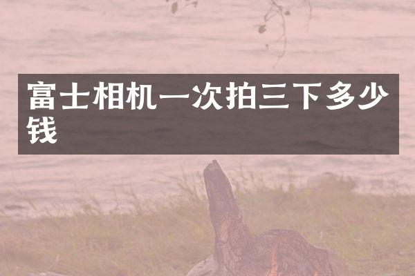 富士相机一次拍三下多少钱