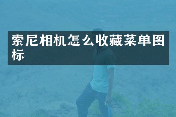 索尼相机怎么收藏菜单图标