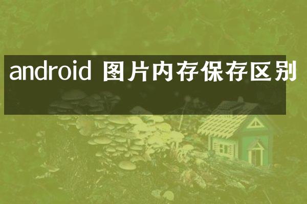 android 图片内存保存区别吗