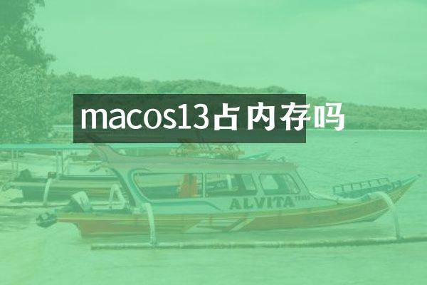 macos13占内存吗