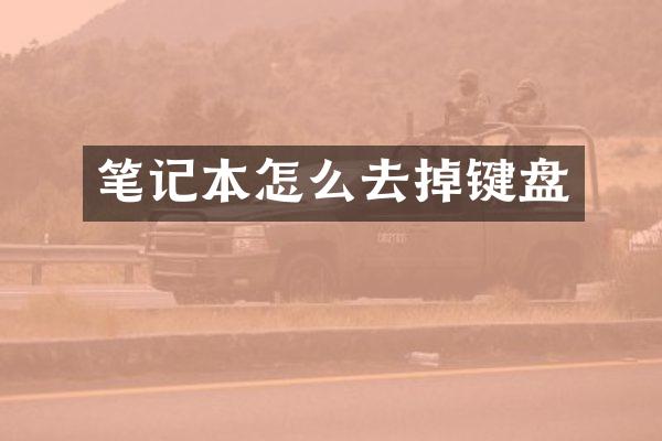 笔记本怎么去掉键盘