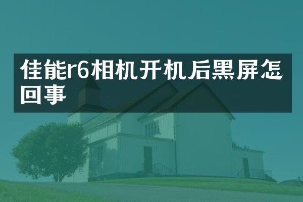 佳能r6相机开机后黑屏怎么回事