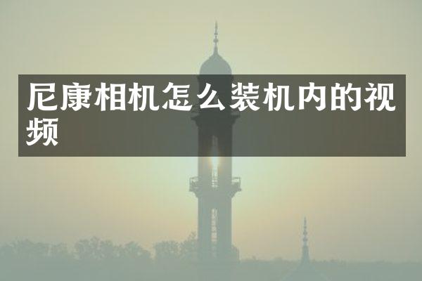 尼康相机怎么装机内的视频