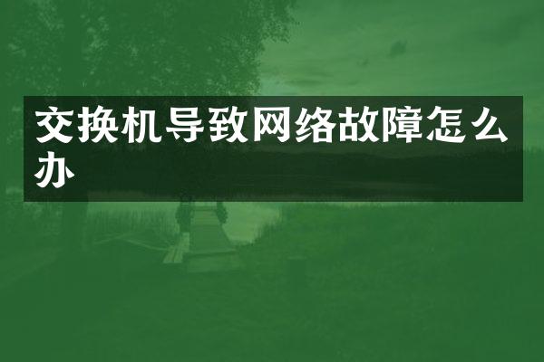 交换机导致网络故障怎么办