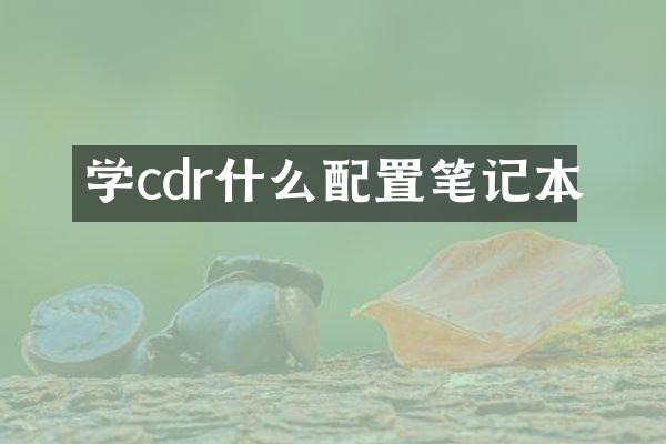 学cdr什么配置笔记本