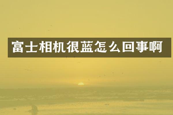 富士相机很蓝怎么回事啊