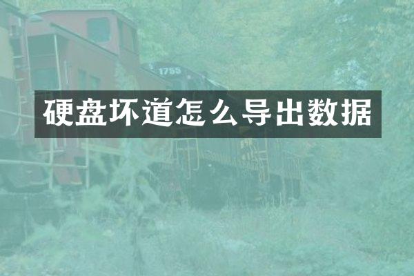 硬盘坏道怎么导出数据