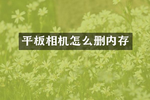 平板相机怎么删内存