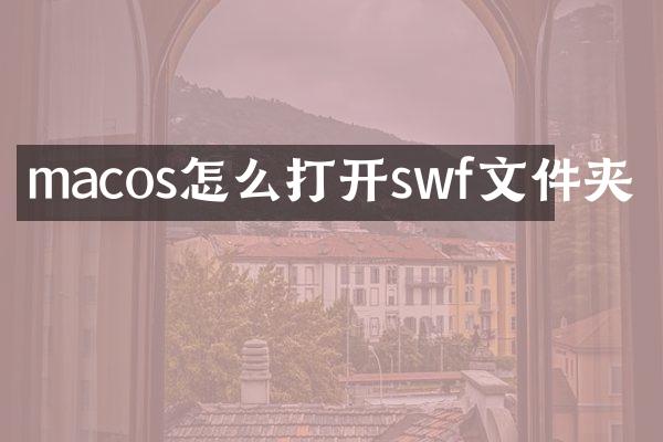 macos怎么打开swf文件夹