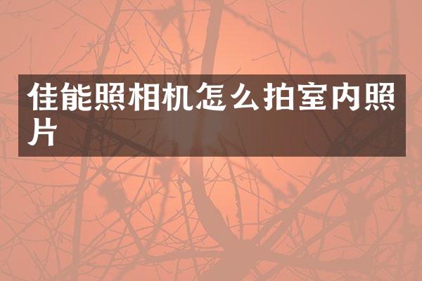 佳能照相机怎么拍室内照片