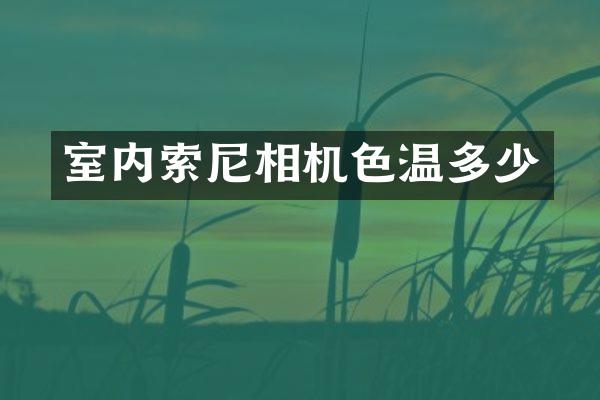 室内索尼相机色温多少