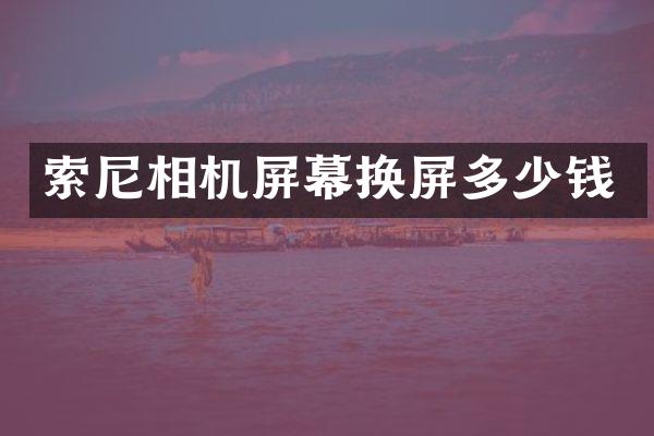索尼相机屏幕换屏多少钱
