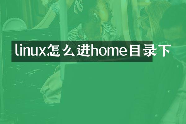 linux怎么进home目录下