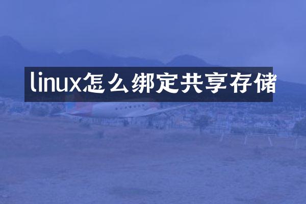linux怎么绑定共享存储
